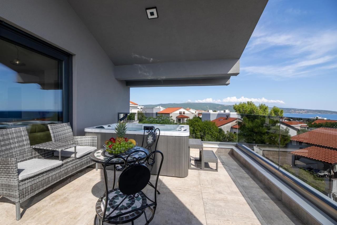 Luxury Villa Adria Apartments Krk Town Exterior foto